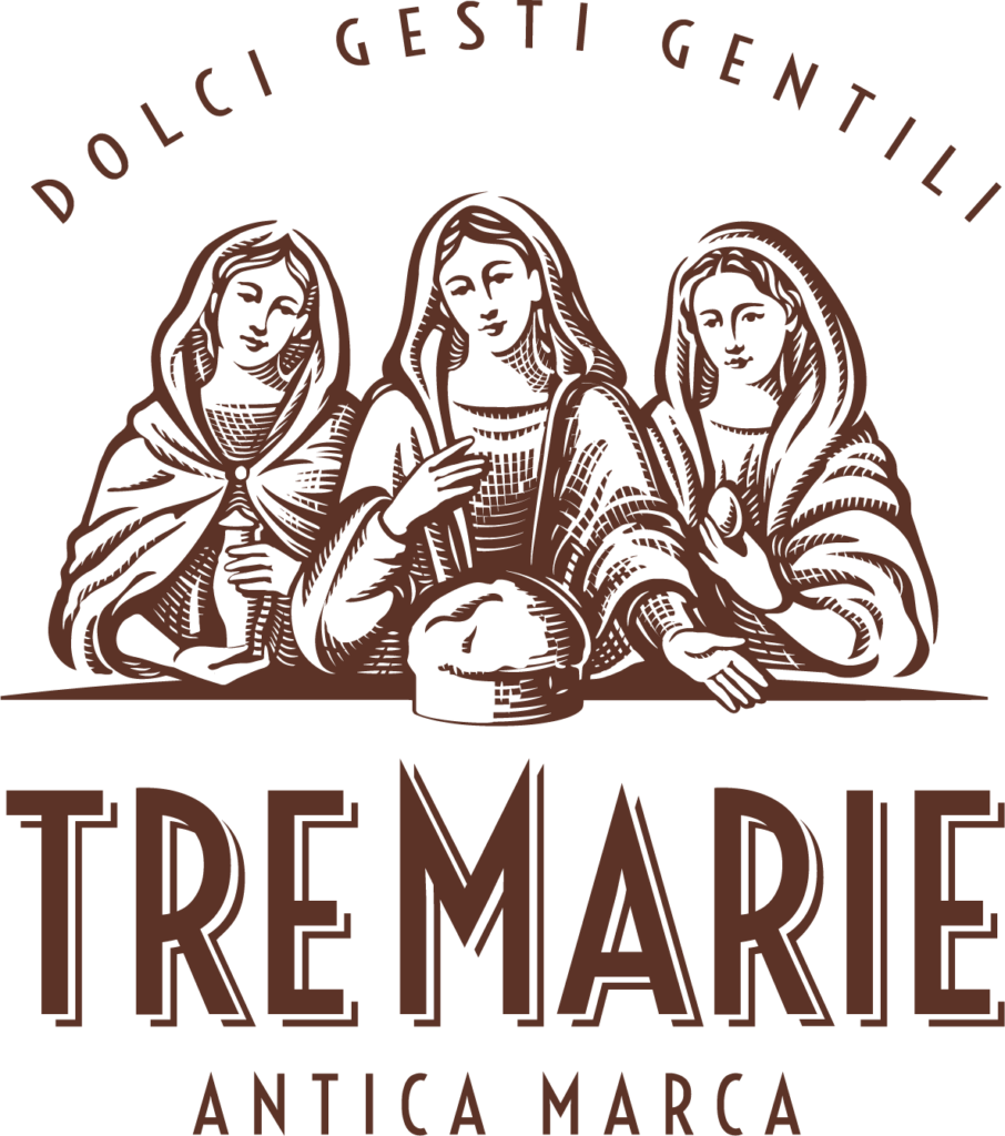 Tre Marie logo - Imported Italian panettone, wafers, and artisanal biscuits supplied by Guidicelli Food Group Philippines